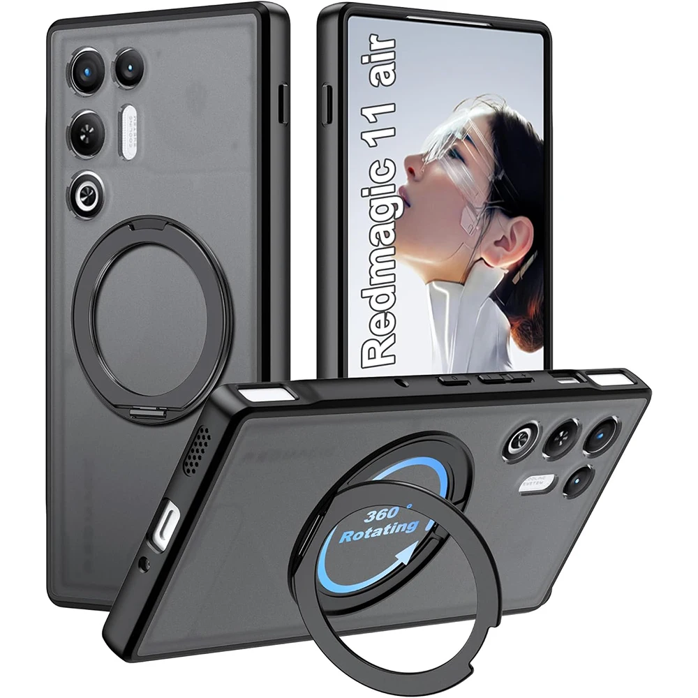 360° Rotating Kickstand Magnetic Wireless Charging Shockproof Cover Case