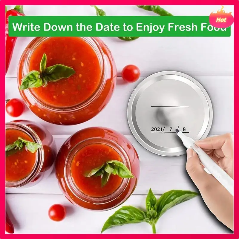 50PCS Wide Mouth Canning Lids 6