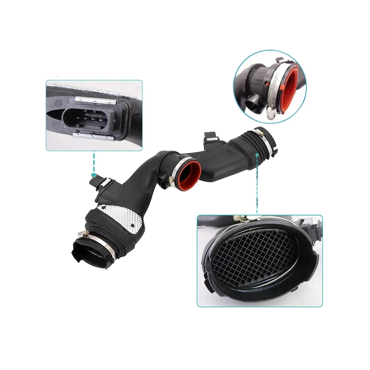 

A6420908237 Car Engine Air Duct with Air Mass Sensor for Mercedes Benz E320 W211 W164 W251 OM642 6420908237