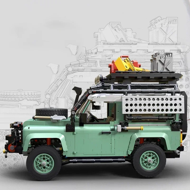 New High-Tech Land Rovered Defender 90 Bricks compatible 10317 Super Off-Road Racing Car Building Blocks 2336pcs Kids Toys Gifts