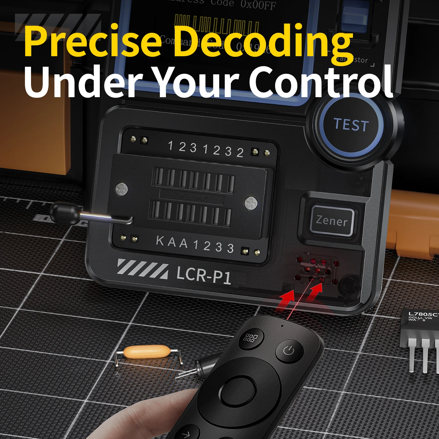 Tester Transistor Multifunzione | Per Elettronica | Misura Condensatori, Diodi, MOSFET | Con Schermo A Colori - Foto 4