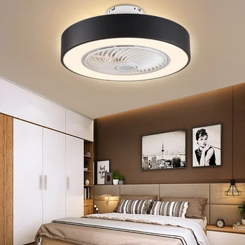 Ceiling Fan with Light Remote Control LED Sealing Fan Chandelier Silent Dimmable Home Decor Fandelier Indoor for Living Room 5