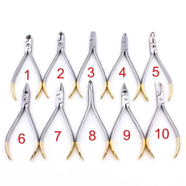 Dental Orthodontic Pliers Lingual Wire Niti Cinch Back Plier Needle Holder End Cutting Pliers Dental Tools