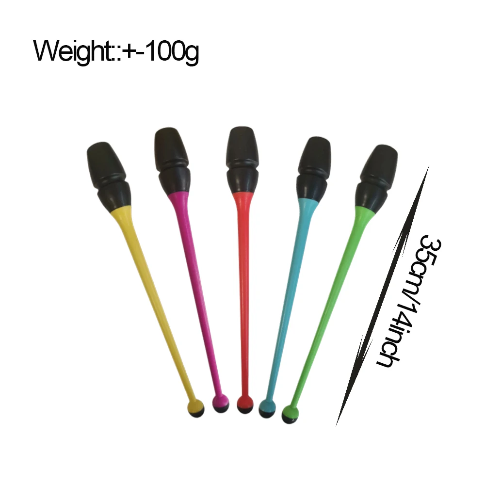 1Pc Professional Rubber Head Insertable Artistic Gymnastics Stick Rhythmic Gymnastics Bar Rhythm Fitness Training Accessories