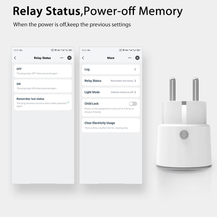 Matter Smart Plug with 16A Power Monitoring and WiFi Support for Homekit Alexa G