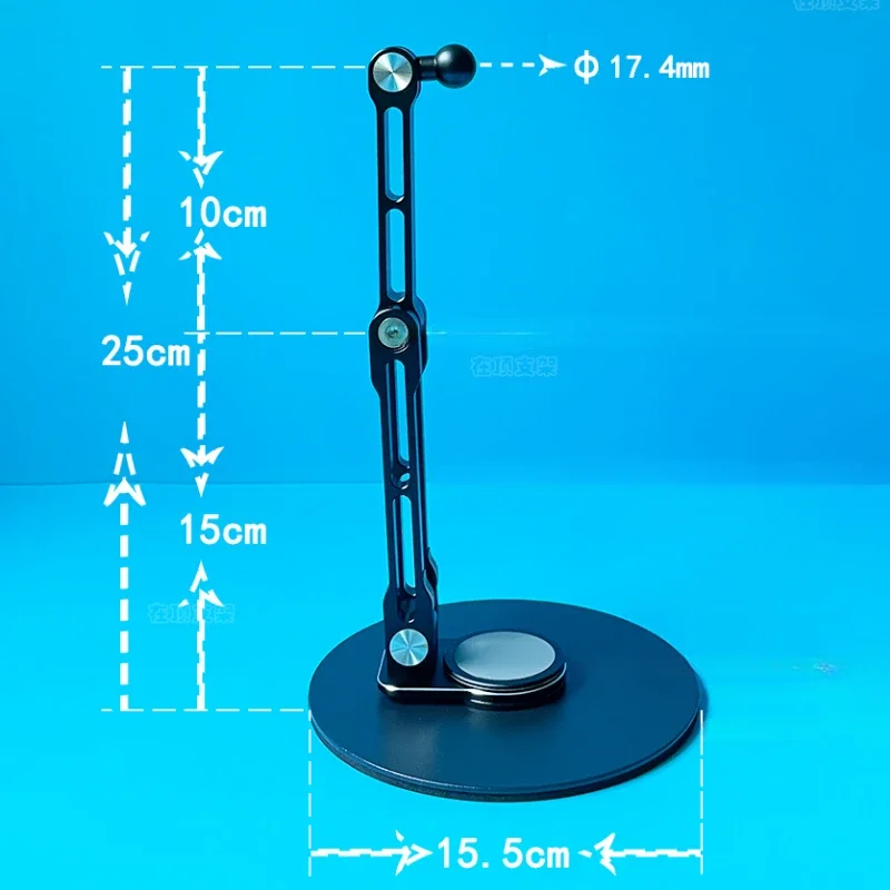 Liga de Alumínio Portátil Stand Desk 360 Suporte Rotativo com Montagem Vesa Apto para 13 14 15.6 17.3 Polegada Monitor de Computador - Imagem 5