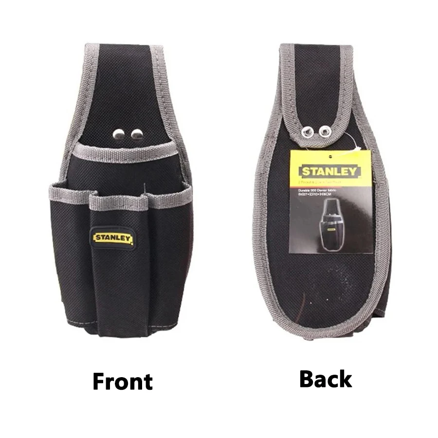 STANLEY 96-257-23/96-258-23 2 Pockets + 2 Jack Tool Pouch Portable Small Tool Bag Waistpack Storage Bag Waist Belt Waist tool pouch bag
