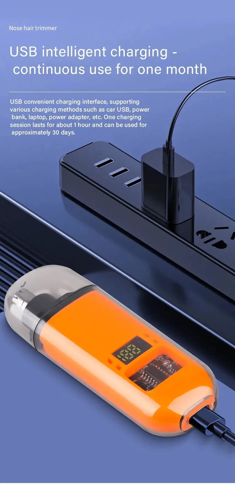 Nose Hair Trimmer Portable Trimmer for Nose Mini Nose and Ear Hair Trimmer Portable Nose Trimmer Rechargeable Trimmer for Man