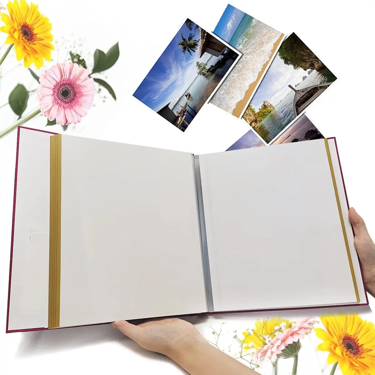 Senior Self Adhesive Stick Photo Album Magnetic Scrapbook DIY Anniversary  Memory Book for Baby Wedding Family Albums Holds