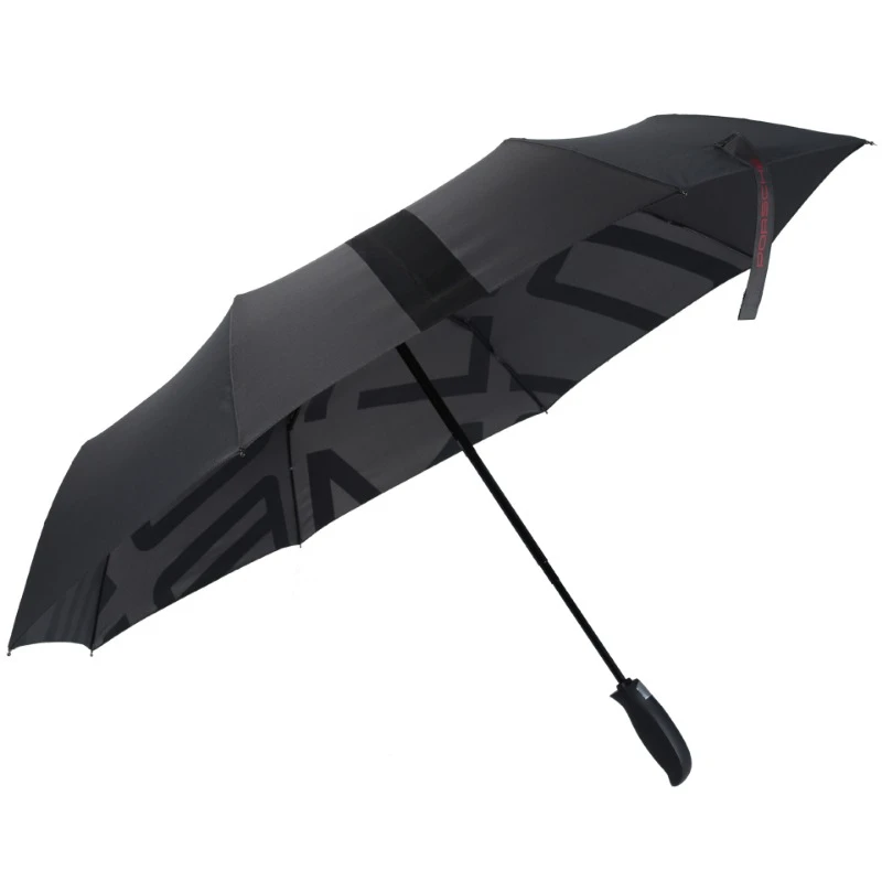 Suitable For Porsche Tri-fold Car Umbrella Gift Advertising Umbrella Printed Short Handle Car