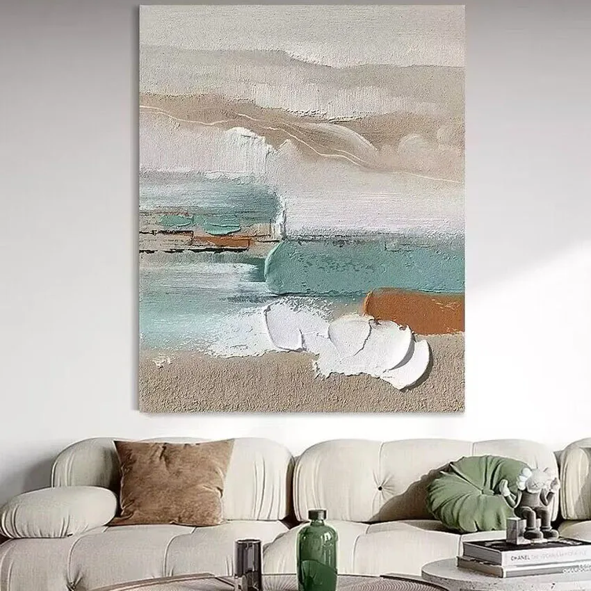 Canvas Wall Art Nordic Abstract Oil Painting