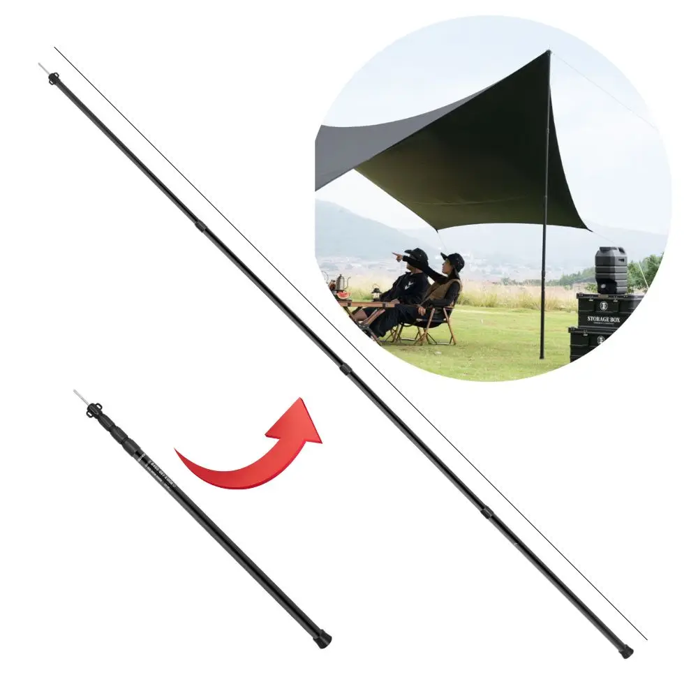 

2M To 3M Adjustable Awning Pole Ultralight Aluminum Alloy Outdoor Canopy Rod Shelter Tarp Support Poles Camping Accessories