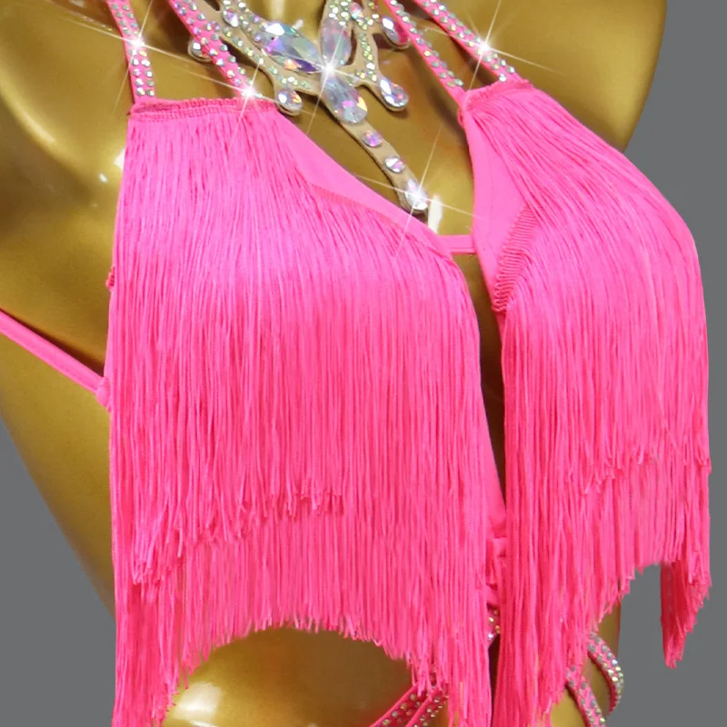 Dance Dress New Latin Dance Dress Competition Sexy Women Ball Party Performance Clothes Girl Kid Prom Costume Ladies Line Suit Practice Wear