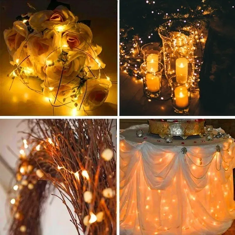 รูปสินค้า แบตเตอรี่ LED 100 ดวง สำหรับตกแต่งแคมป์ปิ้ง งานแต่ง คริสต์มาส