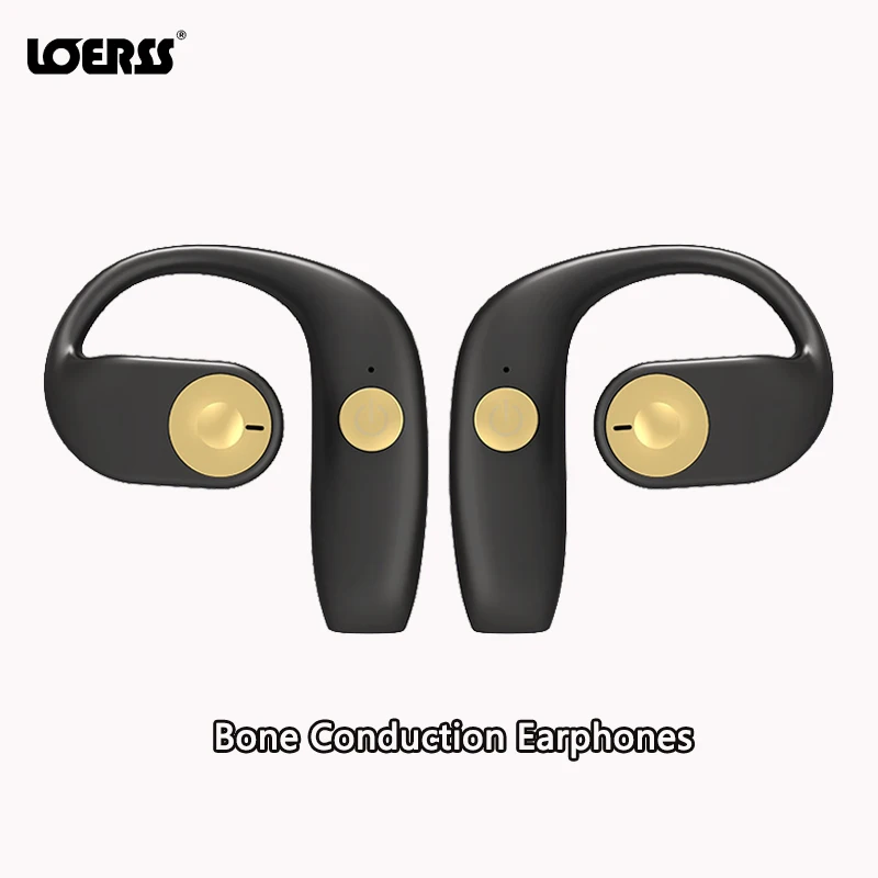 

LOERSS Bone Conduction Wireless Earphones TWS Hifi Stereo Bluetooth Earbuds Noise Canceling Headphones Sport Music Headsets