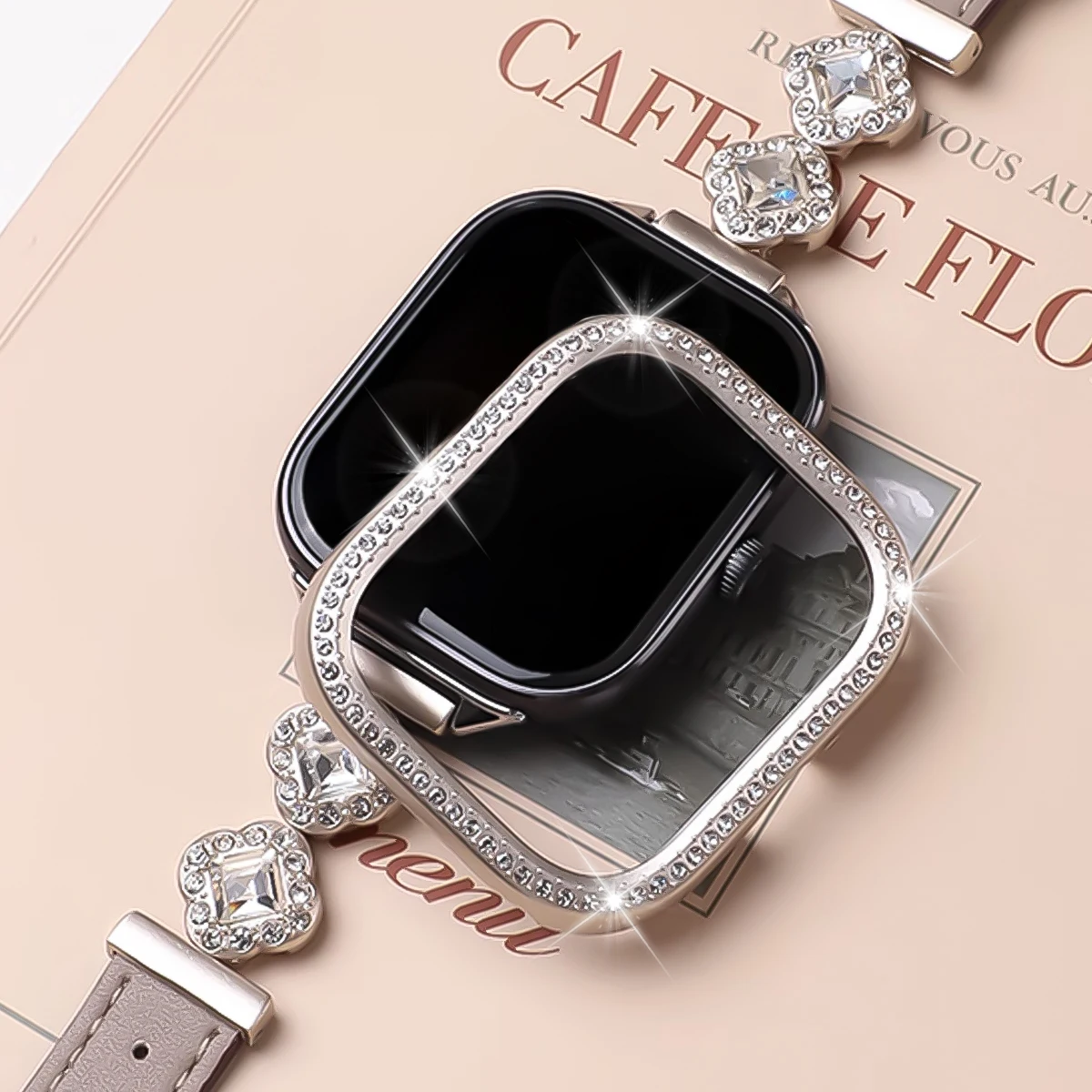 Sparkling Rhinestone Decor Protective Bumper Case