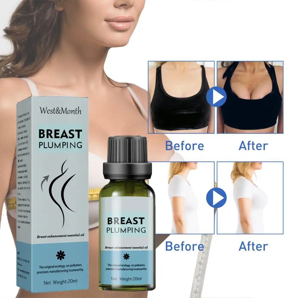 

20ml Chest Oil Non-irritating Natural Effective Moisturize Portable Increase Tightness Mild Breast Enhancement Essential Oil