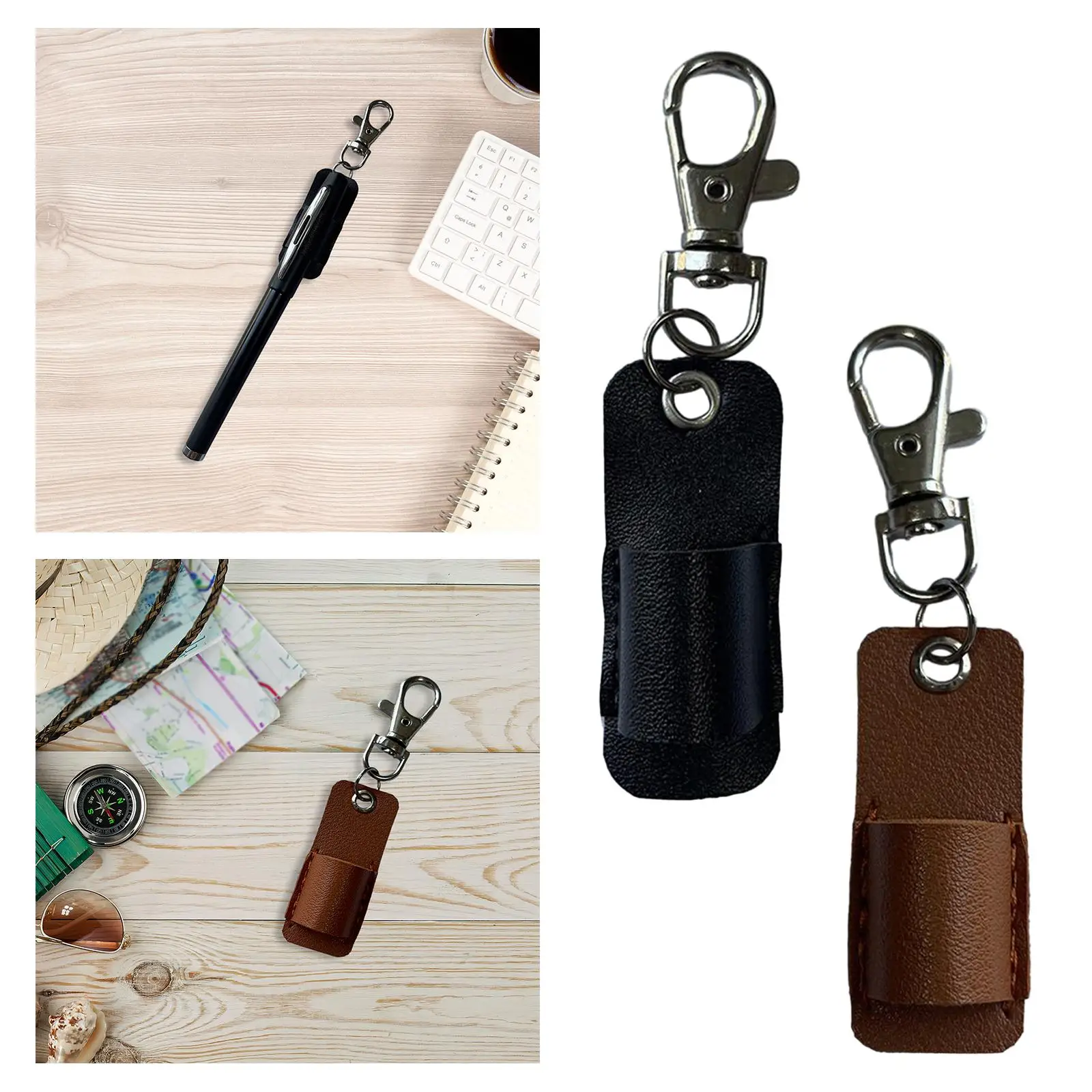 Lanyard Pen Holder Anti Lost Pen Organizer for Badge Keychain Neck Lanyard