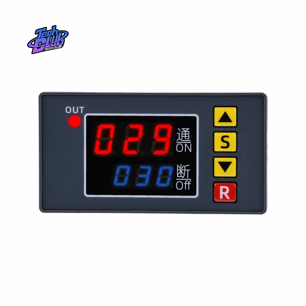 Modulo Relè Timer Multifunzione AC 110V 220V 230V Con Display A LED Digale Rardo Ciclico Interruttore On/off - Foto 7