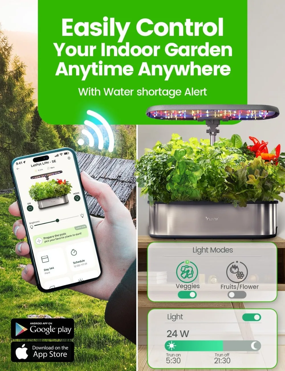 Smart Hydroponic Growing System with WiFi Control