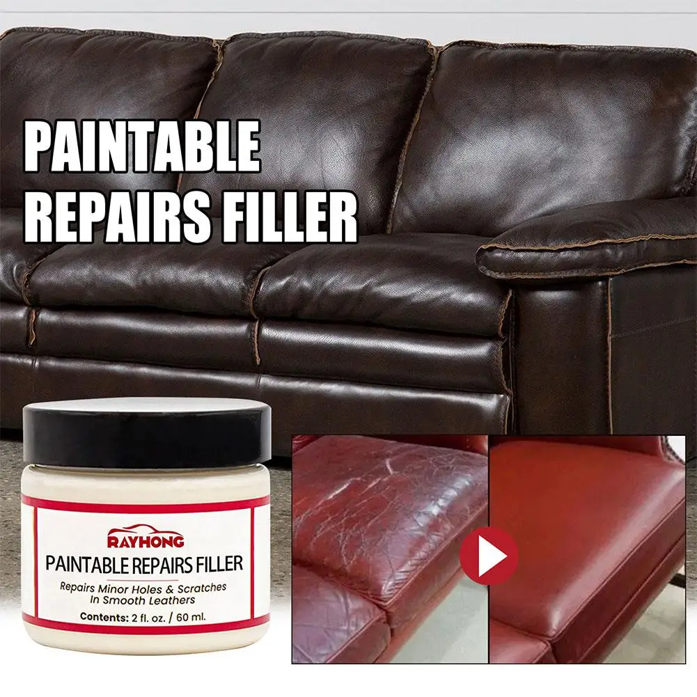 Leather Repair Filling Paste Compound Leather Restoration Cream Auto Car Repair Scratches Cracks Sofa Car Seat leather filler paste leather repair kit leather repair paste
