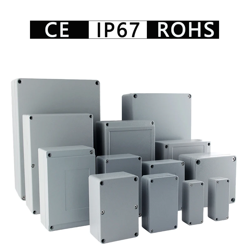 IP67 Cast Aluminum Waterproof Junction Box Outdoor Electronic Project Explosion-proof Sealed Enclosure Case for Electronic