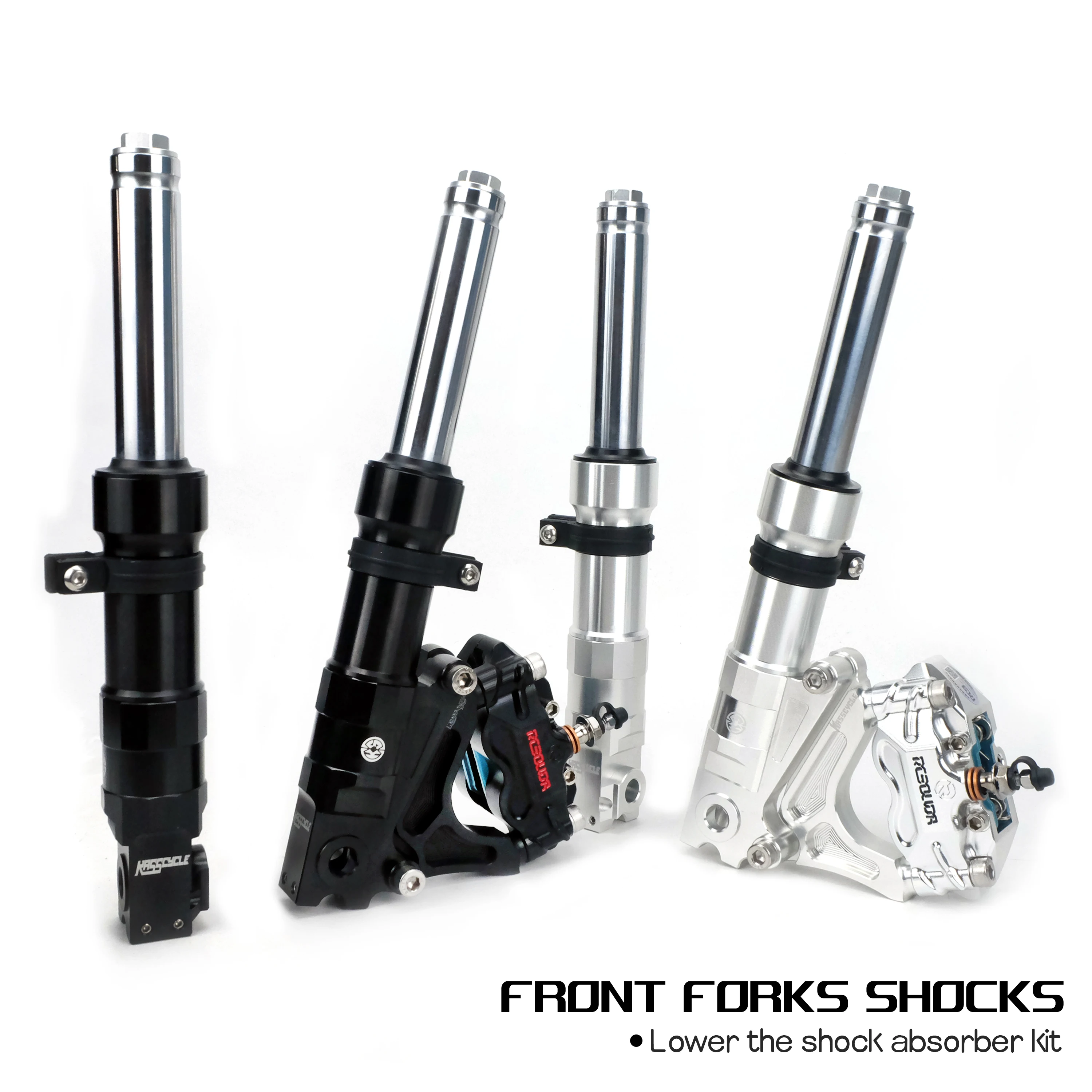 

Low Down Cnc Front Forks Shocks For Ruckus Scooter Parts Nps50 Zoomer AF58 Dio Contain Brake Pumpin And Bracket Adapter Support