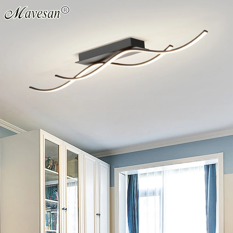 Modern Wave Led Lampada do Teto Lustre de Parede do Corredor Sala Quarto Cozinha modern wave led lampada do teto lustre de parede do corredor sala quarto cozinha