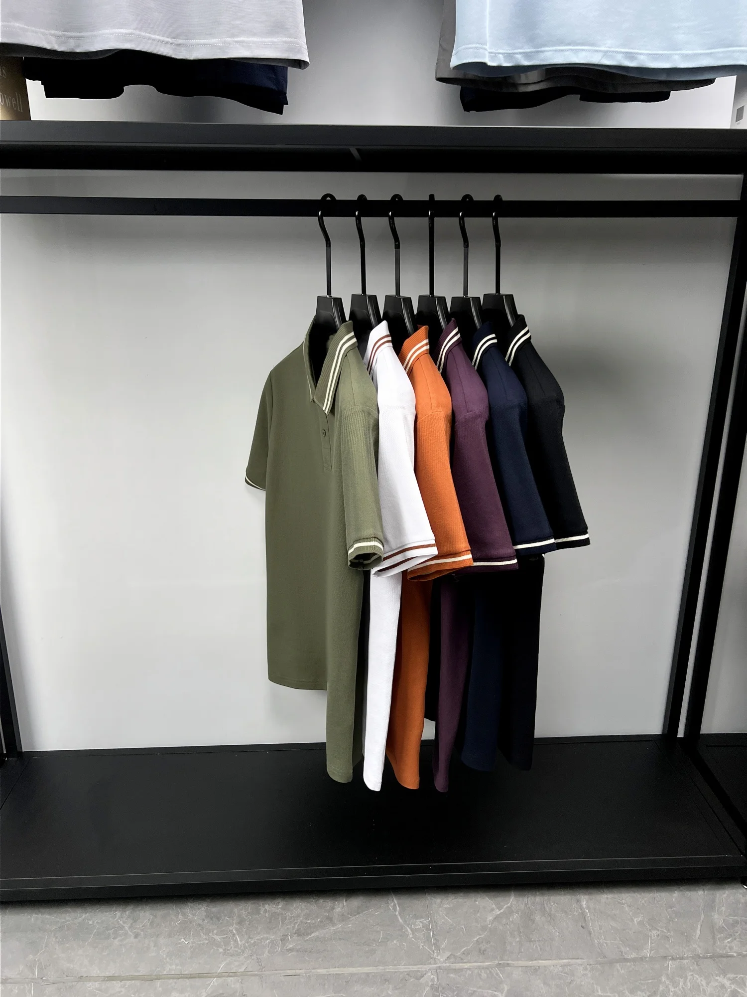 100% pure cotton summer men's striped collar short sleeve fashion hot selling polo shirt high-quality breathable comfort T-shirt 7 S4c292d67882746b7a0c3a9ad8cc7f7d9V