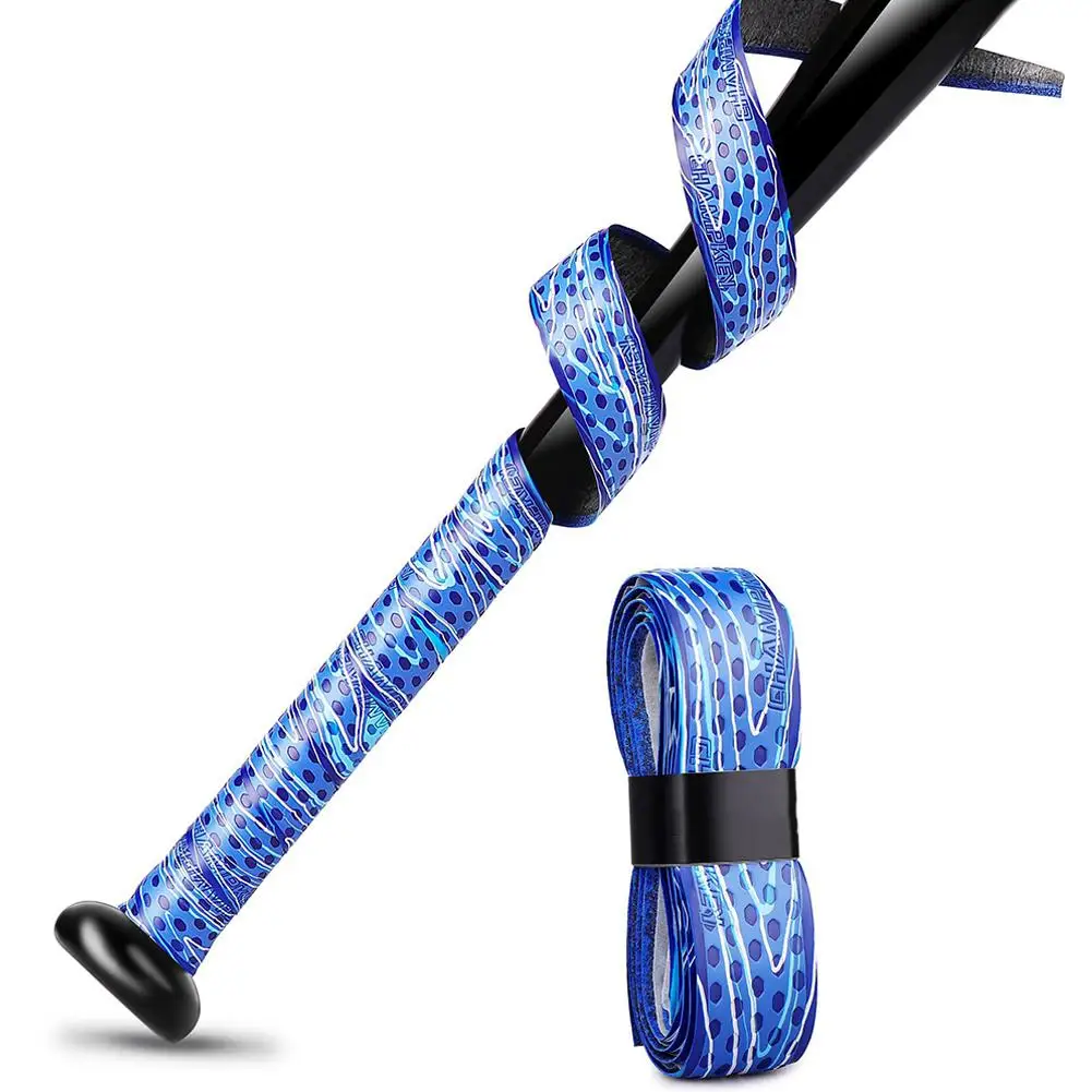 Bat Grip Tape For Baseball Absorbs Sweat Tennis Grip Racket Handle PU Anti-Skid Overgrip Sweatband Tape For Pickleb 1M Tennis Overgrip Sticky Overgrip Racket Grip Tape Racket Overgrip Tennis Racket Tape