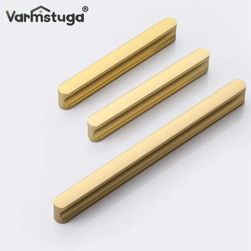 Aluminum Alloy Kitchen Cabinet Door Knobs Handles Drawer Pulls Furniture Hardware