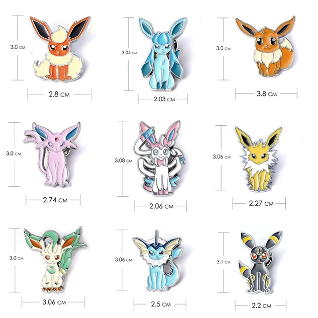 Eevee Evoluções Broche Pingente