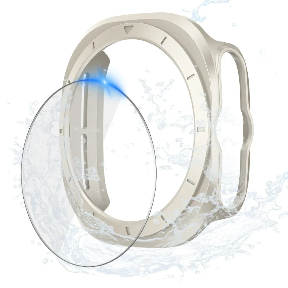 Premium Glass & Case Protector Bumper Shell for Smartwatches - Matte Finish