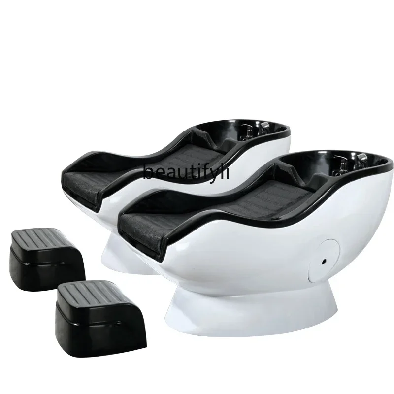 Half-Lying Shampoo Chair Barber Shop for Hair Salon Shampoo Chair Flushing Bed Hydrotherapy Bed