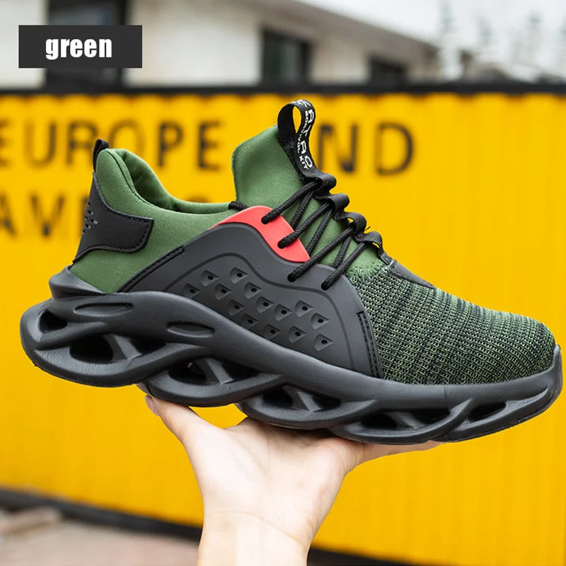 Shoes Working sneakers of men steel toe Puncture-Proof lightweight Casual Running Male Mesh Breathable Spring Autumn Sport boots