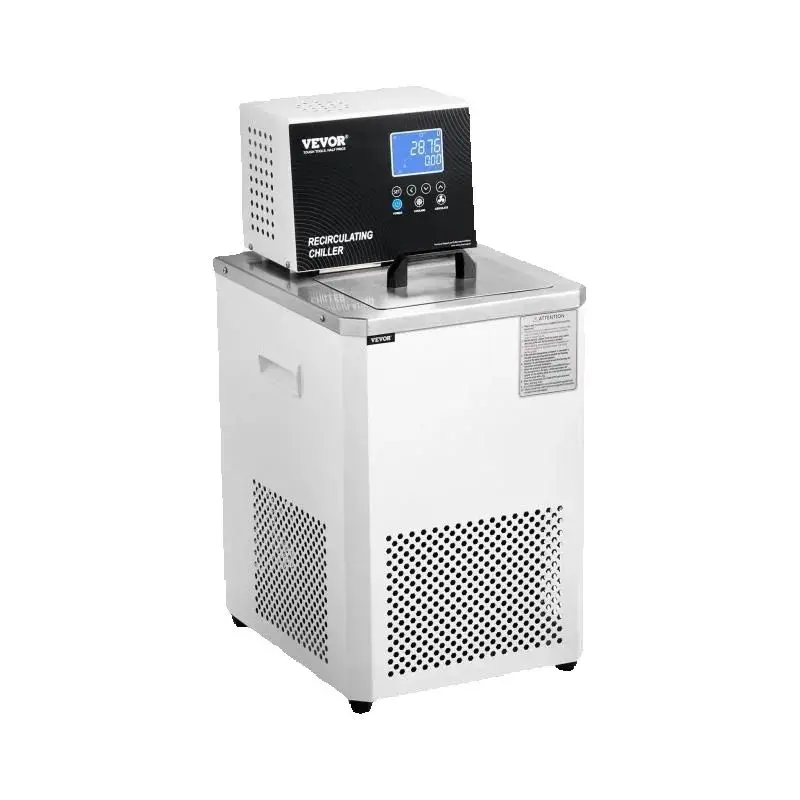 SucceBuy Laboratory Chiller Circulator 6 L Chiller Lab Low Temperature Cooling Liquid -4°F-212°F Circulator Pump Chiller Display