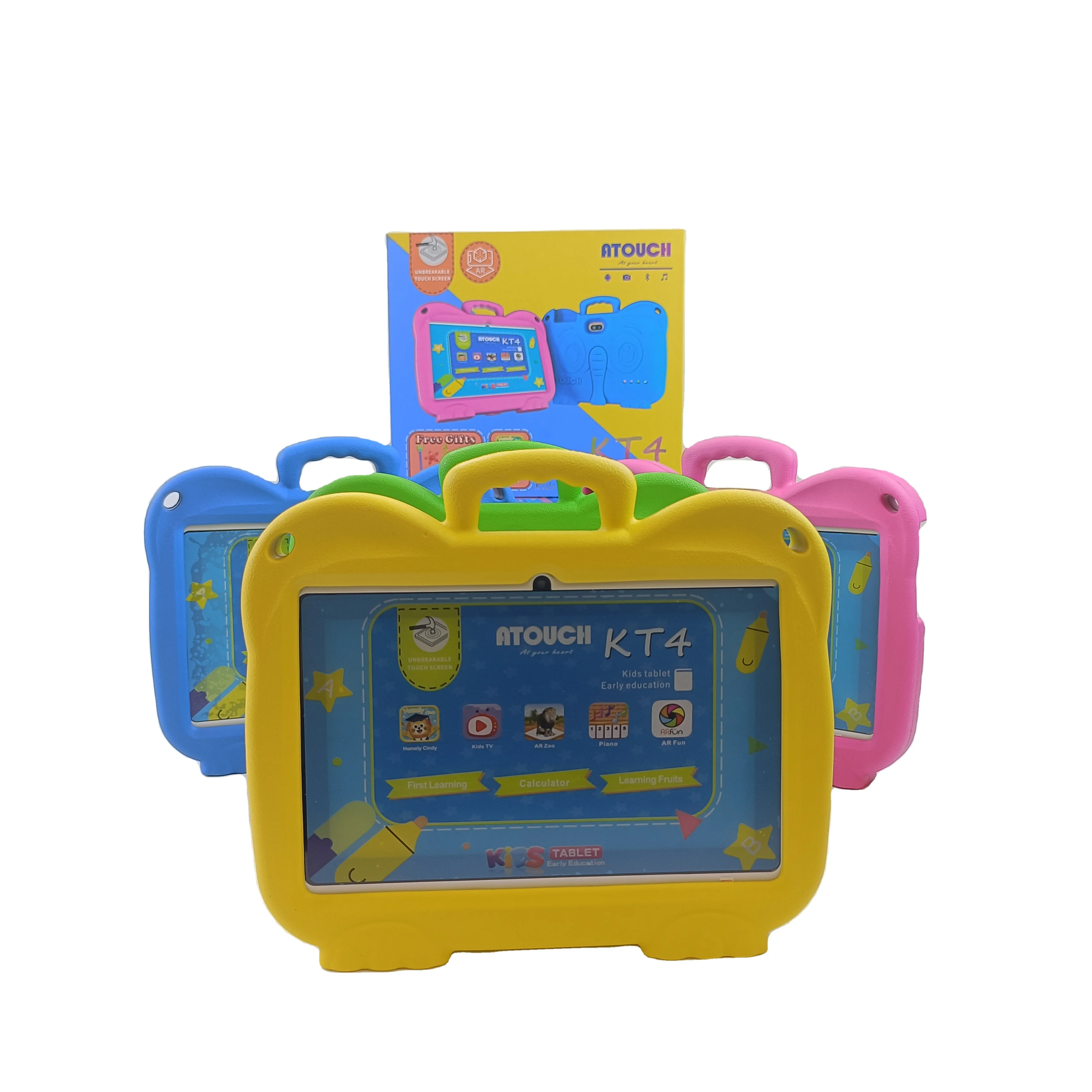 

7 Inch Android Children Learning Tablet Quad Core 1024x600 WIFI For Kids