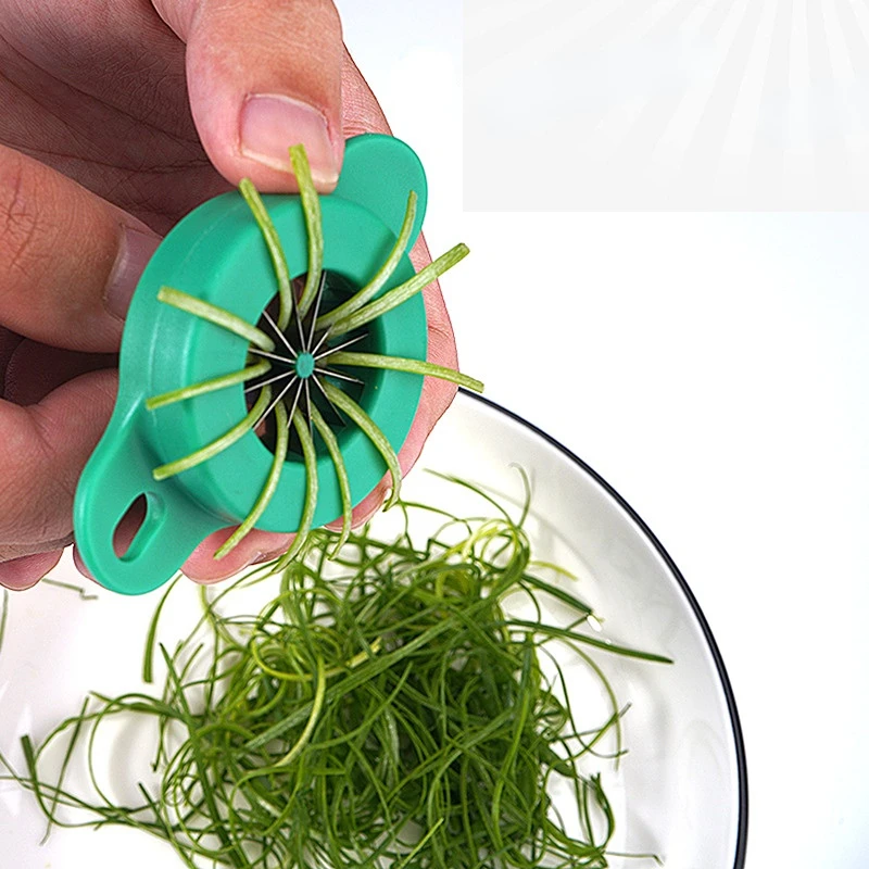 Vegetable Chopper, Kitchen Green Onion Easy Shredder Green Onion Shredded Cutter Scallion Shredder Onion Slicer Multi Functional Kitchen Tool, Size