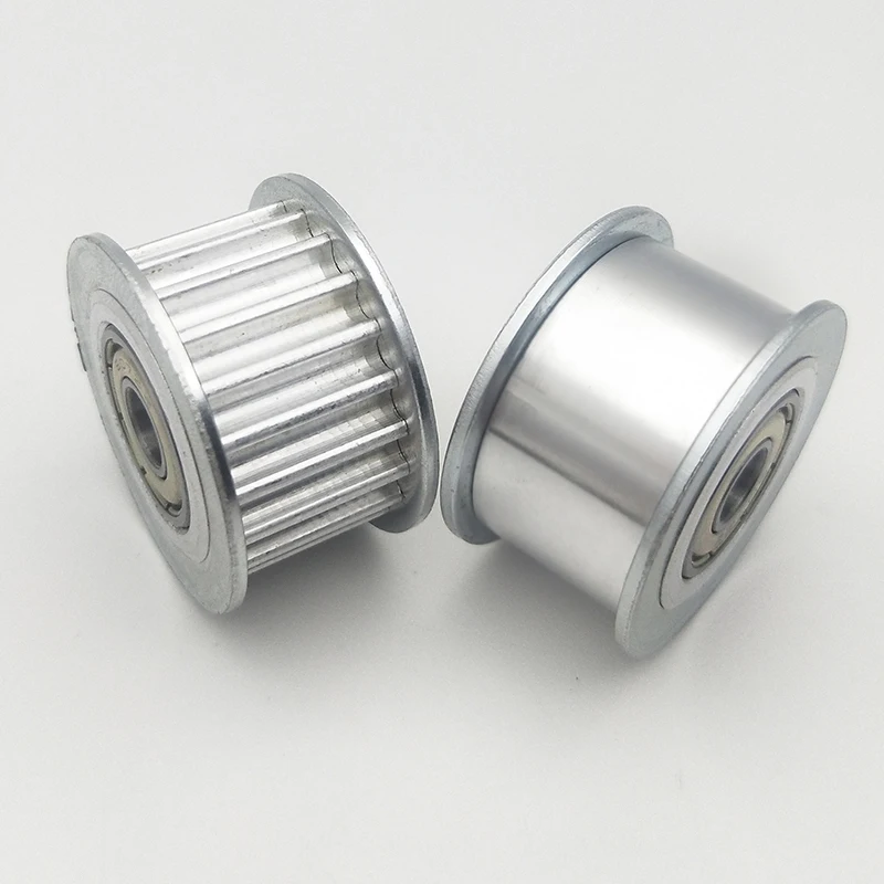 HTD 5M 20T/24T/25T/30 Teeth Idler Pulley Tensioner Wheel 1pcs Bore 5-15mm with Bearing Guide Synchronous Pulley Width 16/21/27mm timing belt pulley fixed pulley timing pulley belt pulley