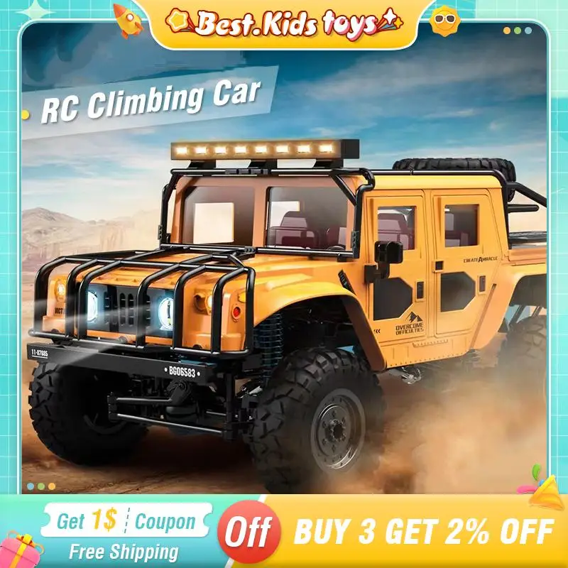 

RC Car 4WD H1 HURTLE Climbing High-speed Off-Road Drift Vehicle Full Scale 1:12 Radio Control Metal Bumper RC Truck Kids Toys