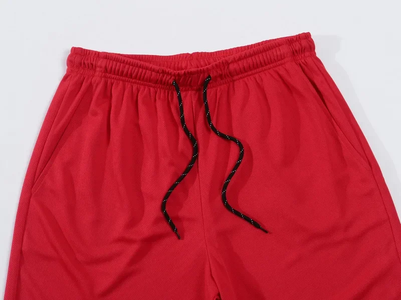 Men's Running Shorts Casual Sports Breathable Mesh Quick Dry Shorts Outdoor Hiking Clothing Fitness Quick Dry Drawstring Shorts