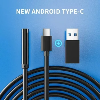 5.5MM USB TypeC Endoscope Camera IP67 Waterproof LED Flexible Borescope for Android/PC 3.5/5M Cable for Pipe/Sewer/Engine Repair 1