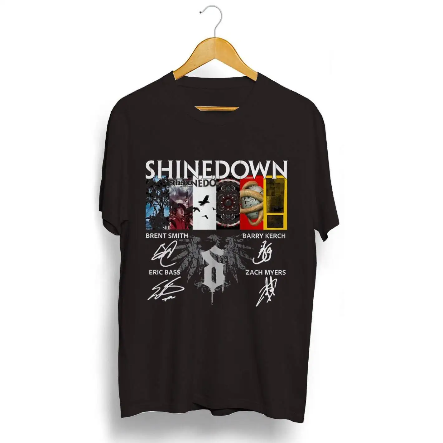 Shine Down Planet Zero Tour Collage Album T-Shirt T323