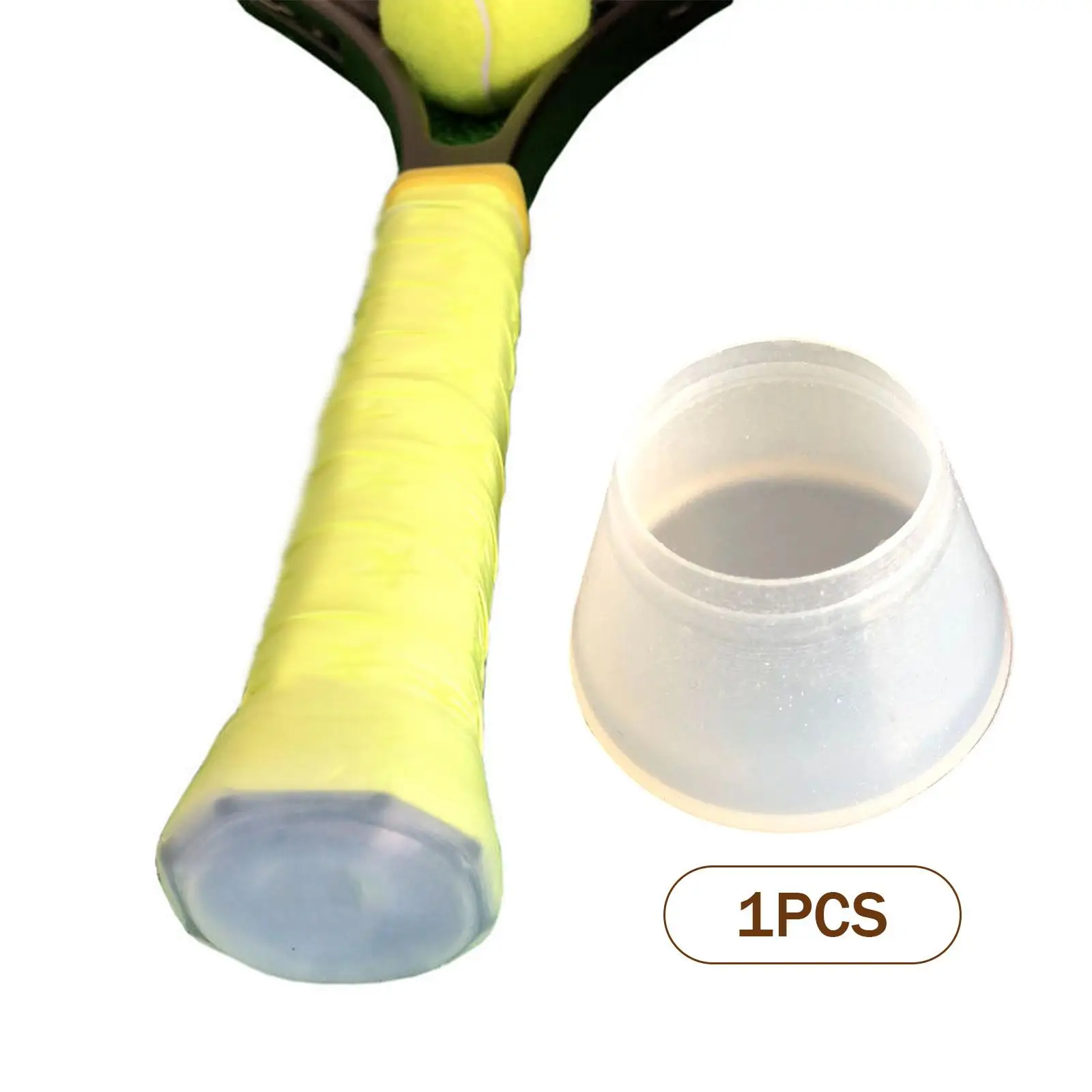 Tennis Racket Butt Compact Lightweight Tennis Court Sturdy Silicone End Caps
