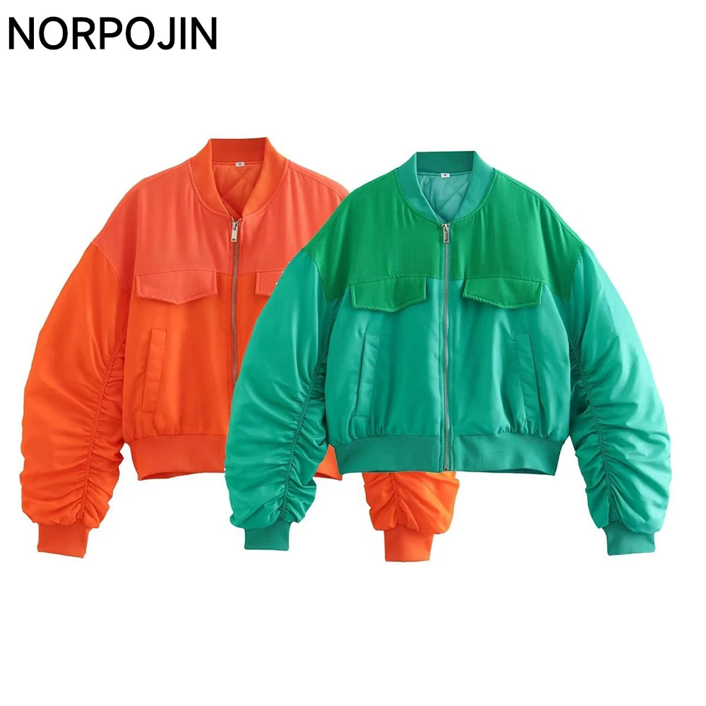 

Куртка NORPOJIN женская зимняя контрастных цветов, Y2K, 2022