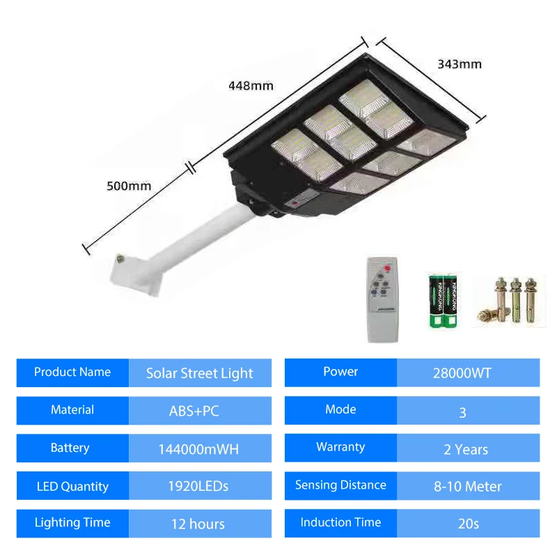 100000LM LED Solar Street Light Outdoor Led Light Polycrystalline Remote Solar Lamp Waterproof for Plaza Garden Yard string solar lights Solar Lamps