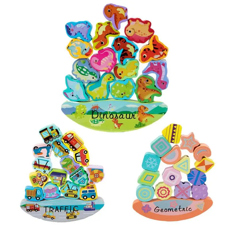 

Balanced Stacking Toys With Rope Math Educational Toy For Preschool Kids Durable Colorful Wooden Stacking Blocks Balancing Game
