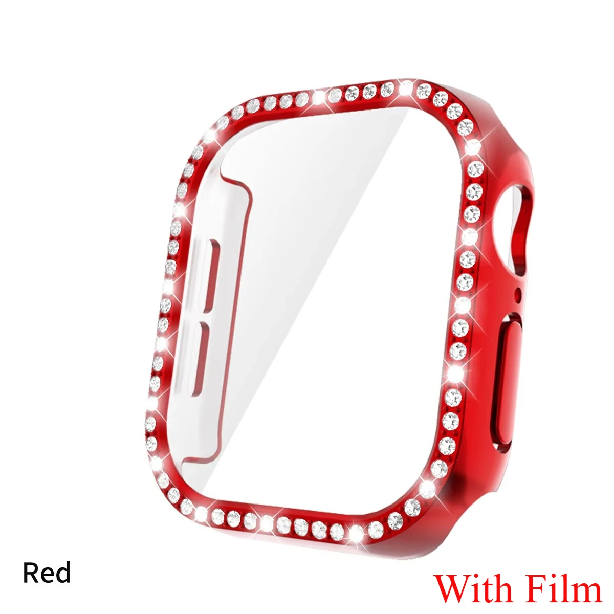 Diamond Glass Apple Watch Bling Bumper Protector Case