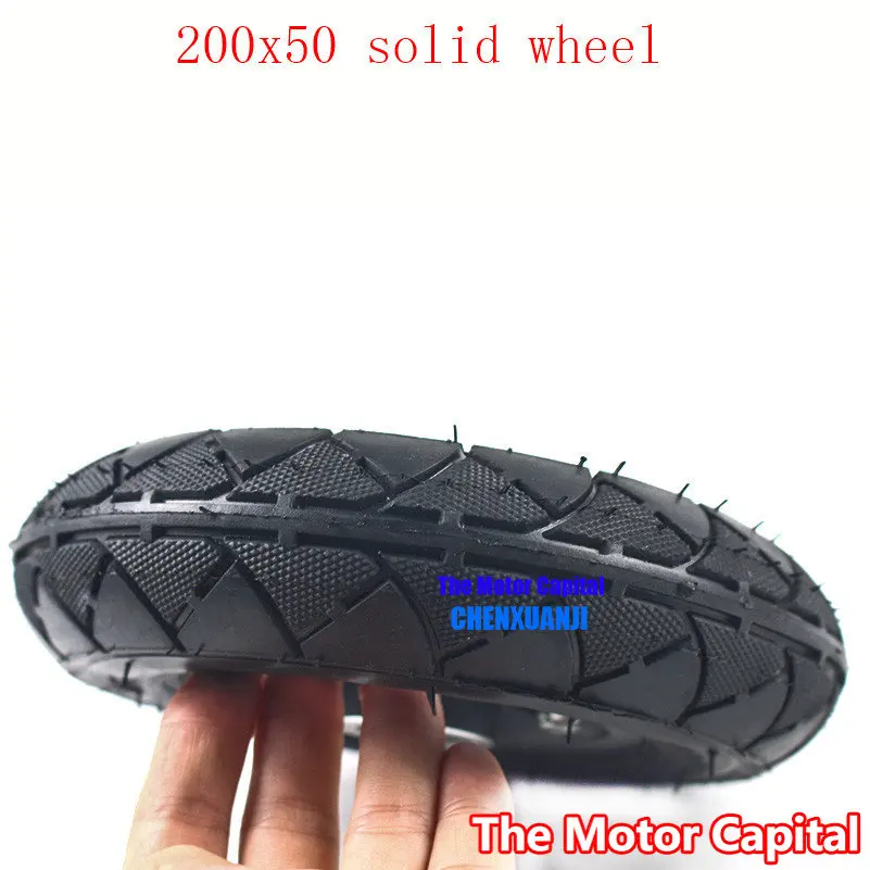 200x50 Electric Scooter solid tires With Wheel Hub 8" Scooter solid Tyres Electric Vehicle