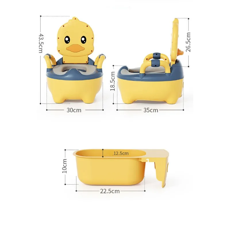 Kids Potty Training Toilet Household Large Seat Baby Cute Animal Splash-proof Training Portable Toilet Comfortable Non-Slip 6